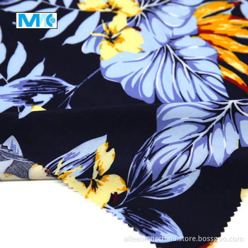 100% viscose hawaii print rayon fabric wholesale